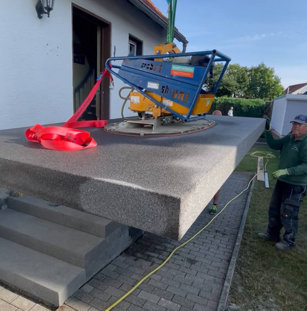 Naturstein, Mauern und Treppen