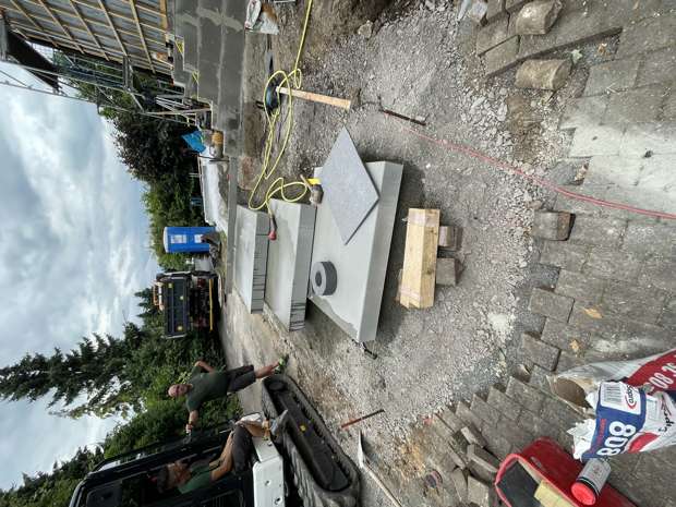 Blockstufen aus Beton